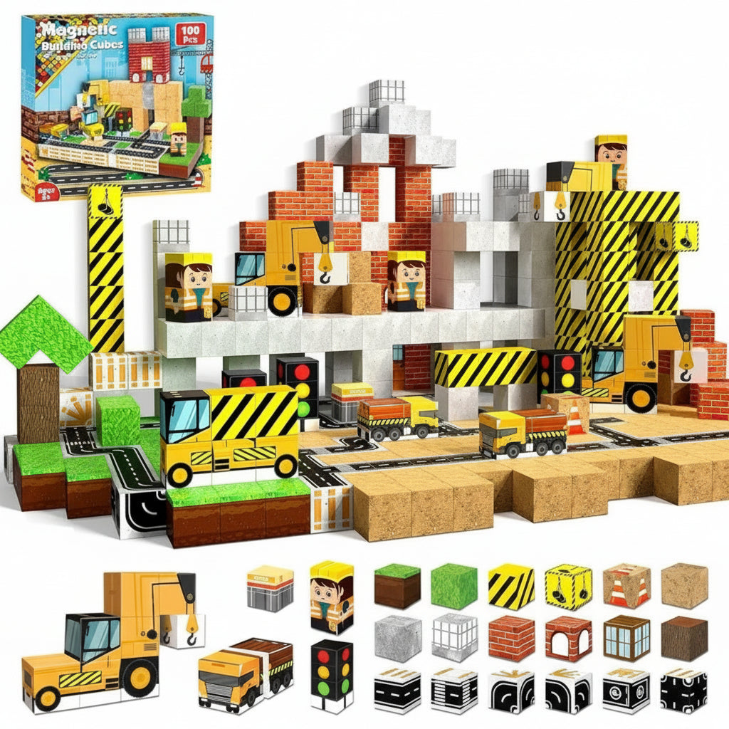 Baustelle Magnetic Cubes
